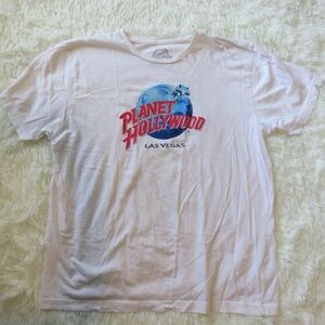Planet Hollywood White Short Sleeve Tee